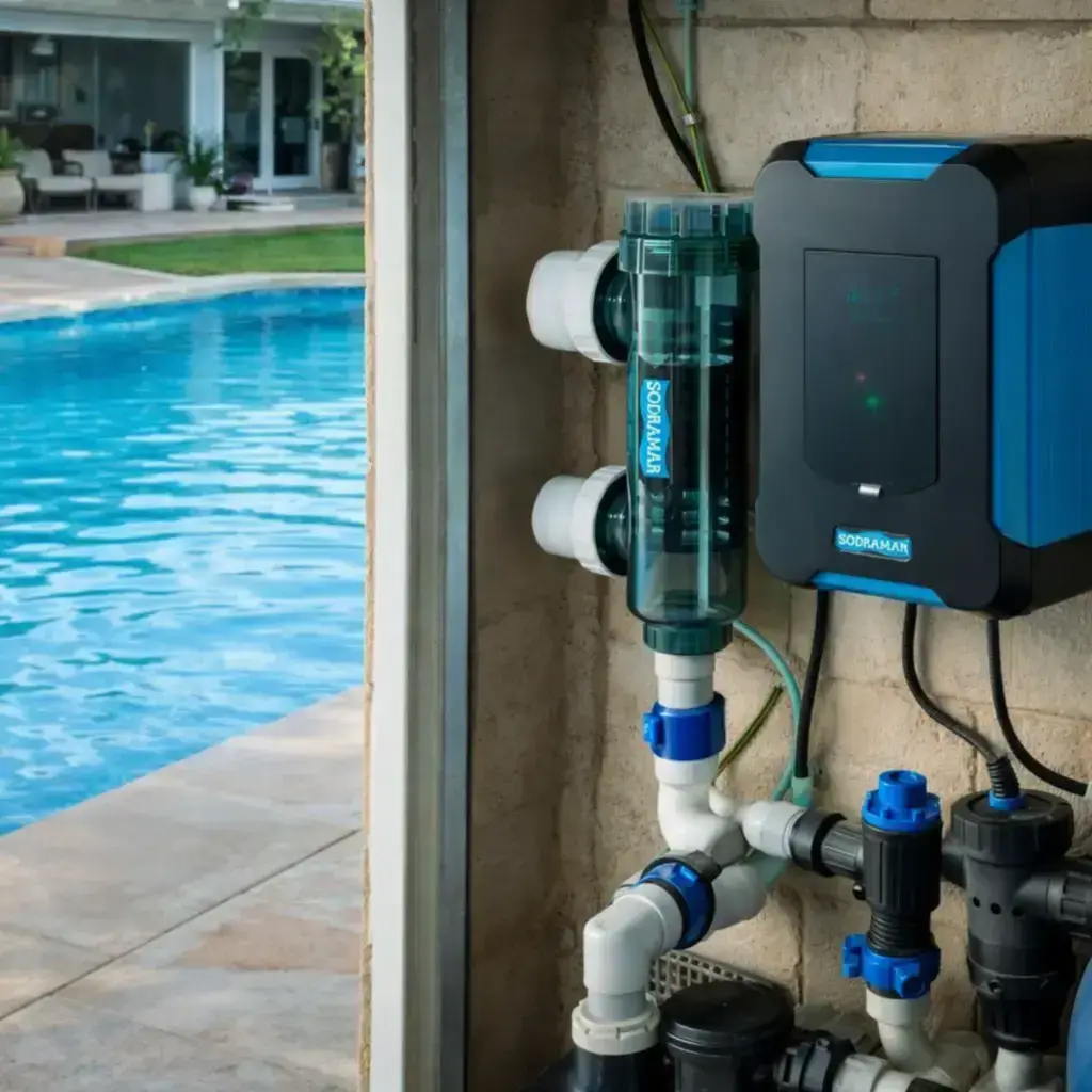 Gerador de cloro para piscina